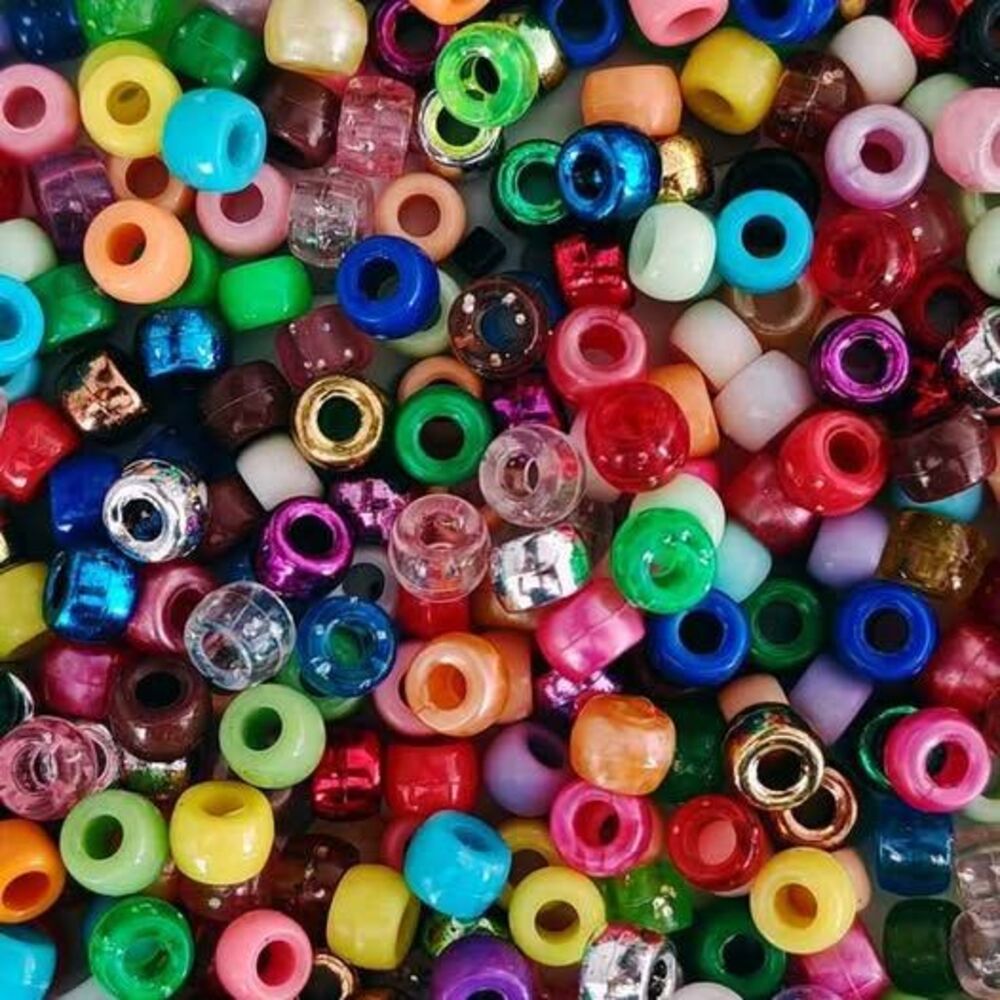 Bundle Beads and Assorted Pony Craft Beads Lot 10 Different containers variety